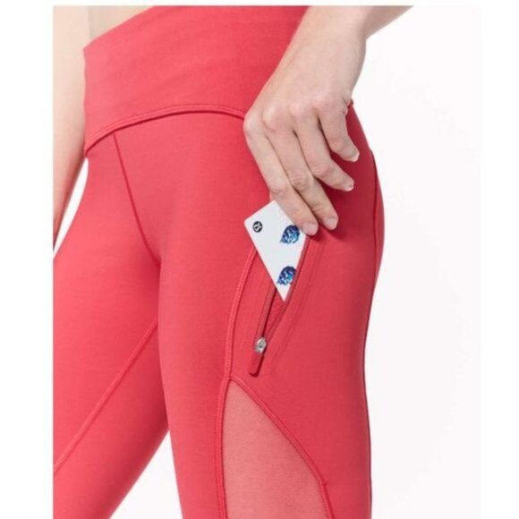 Lululemon Sun Runner Crop in Fuchsia Pink - 2 - Picture 3 of 11